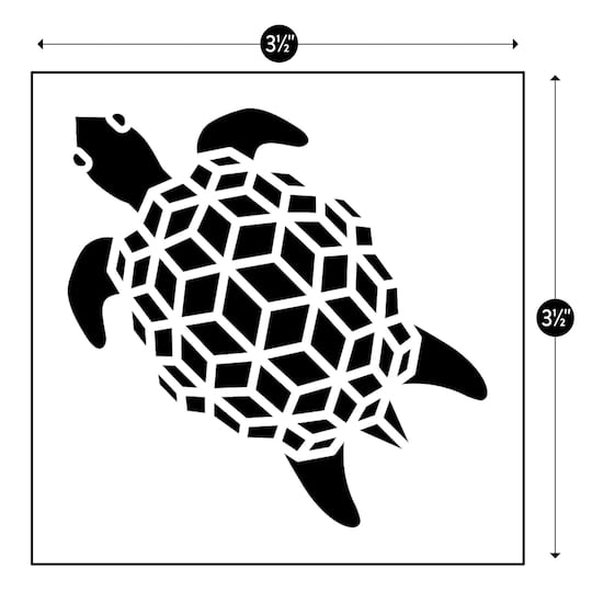 Jonathan Adler x Michaels 3.5" Tortoise Stencil